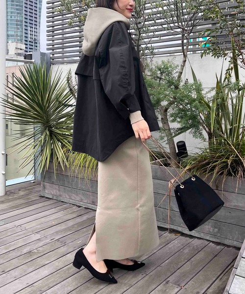 PICCIN（ピッチン）の「ボリュームスリーブマウンテンパーカー（マウンテンパーカー・レディース・キャメル/ブラック/カーキ・M）」の10枚目の写真