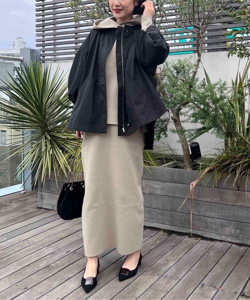 PICCIN（ピッチン）の「ボリュームスリーブマウンテンパーカー（マウンテンパーカー・レディース・キャメル/ブラック/カーキ・M）」の7枚目の写真