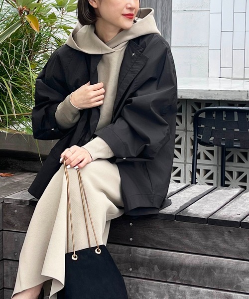 PICCIN（ピッチン）の「ボリュームスリーブマウンテンパーカー（マウンテンパーカー・レディース・キャメル/ブラック/カーキ・M）」の11枚目の写真