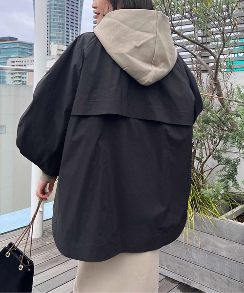 PICCIN（ピッチン）の「ボリュームスリーブマウンテンパーカー（マウンテンパーカー・レディース・キャメル/ブラック/カーキ・M）」の6枚目の写真