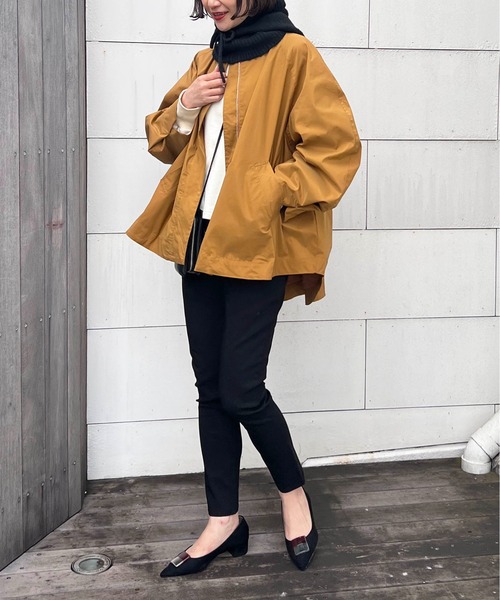 PICCIN（ピッチン）の「ボリュームスリーブマウンテンパーカー（マウンテンパーカー・レディース・キャメル/ブラック/カーキ・M）」の18枚目の写真