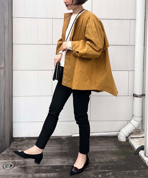 PICCIN（ピッチン）の「ボリュームスリーブマウンテンパーカー（マウンテンパーカー・レディース・キャメル/ブラック/カーキ・M）」の16枚目の写真