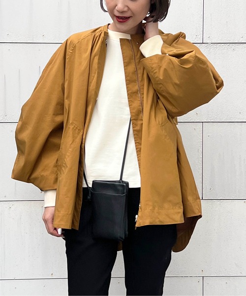 PICCIN（ピッチン）の「ボリュームスリーブマウンテンパーカー（マウンテンパーカー・レディース・キャメル/ブラック/カーキ・M）」の14枚目の写真