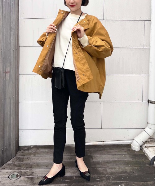 PICCIN（ピッチン）の「ボリュームスリーブマウンテンパーカー（マウンテンパーカー・レディース・キャメル/ブラック/カーキ・M）」の15枚目の写真