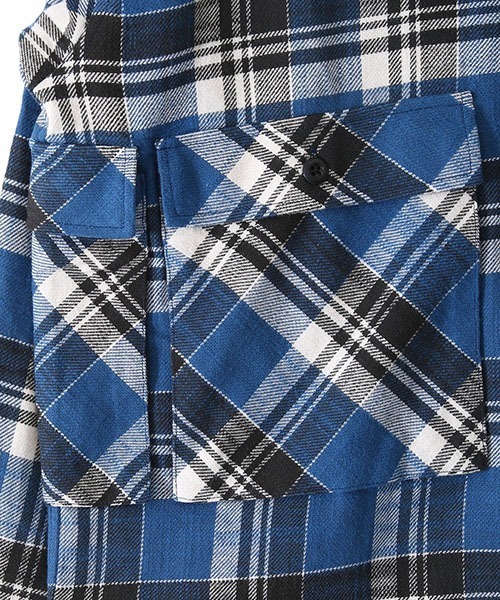 TENBOX（テンボックス）の「TENBOX / テンボックス：DRAG DEALER SHIRT：21B-DRAG-DEALER-SHIR[ARK]（シャツ/ブラウス・メンズ・ブルー・XL）」の8枚目の写真