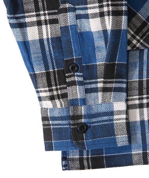 TENBOX（テンボックス）の「TENBOX / テンボックス：DRAG DEALER SHIRT：21B-DRAG-DEALER-SHIR[ARK]（シャツ/ブラウス・メンズ・ブルー・XL）」の9枚目の写真