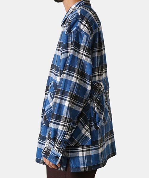 TENBOX（テンボックス）の「TENBOX / テンボックス：DRAG DEALER SHIRT：21B-DRAG-DEALER-SHIR[ARK]（シャツ/ブラウス・メンズ・ブルー・XL）」の12枚目の写真