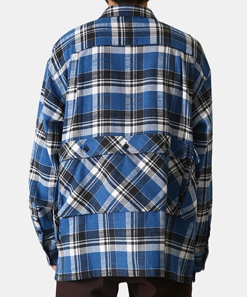 TENBOX（テンボックス）の「TENBOX / テンボックス：DRAG DEALER SHIRT：21B-DRAG-DEALER-SHIR[ARK]（シャツ/ブラウス・メンズ・ブルー・XL）」の13枚目の写真