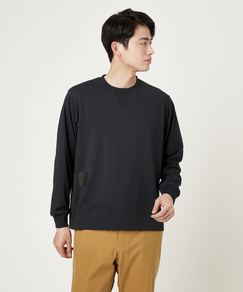 Go to by mizuno（ゴートゥーバイミズノ）の「クイックドライクルーネックグラフィックシャツ［メンズ］（Tシャツ/カットソー・メンズ・ブラック/ホワイト/ネイビー・M/XL/L）」の3枚目の写真