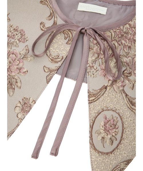 earth music&ecology（アースミュージックアンドエコロジー）の「ビッグカラー付け衿(花)（付け襟・レディース・ピンクベージュ・FREE）」の7枚目の写真