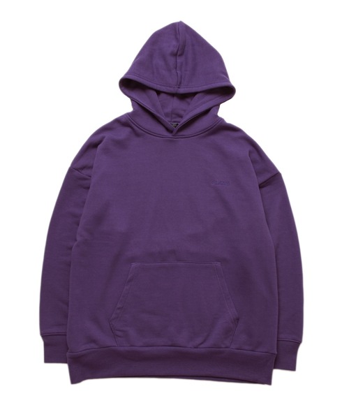 GLAZOS（グラソス）の「ワンポイント刺繍パーカービッグシルエット（パーカー・キッズ・グリーン/ベージュ/ブラック/パープル・150cm/160cm/170cm/140cm）」の4枚目の写真