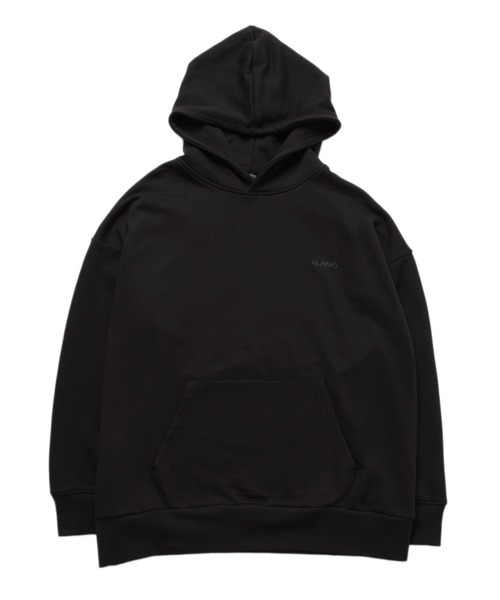 GLAZOS（グラソス）の「ワンポイント刺繍パーカービッグシルエット（パーカー・キッズ・グリーン/ベージュ/ブラック/パープル・150cm/160cm/170cm/140cm）」の2枚目の写真