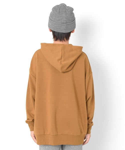 GLAZOS（グラソス）の「ワンポイント刺繍パーカービッグシルエット（パーカー・キッズ・グリーン/ベージュ/ブラック/パープル・150cm/160cm/170cm/140cm）」の8枚目の写真