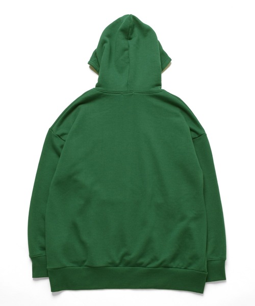 GLAZOS（グラソス）の「ワンポイント刺繍パーカービッグシルエット（パーカー・キッズ・グリーン/ベージュ/ブラック/パープル・150cm/160cm/170cm/140cm）」の15枚目の写真