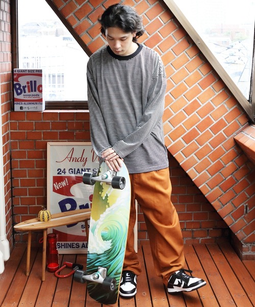 ８(eight)（エイト）の「ボーダーロングTシャツ（Tシャツ/カットソー・メンズ・ホワイト系その他/ホワイト系その他2/ホワイト系その他3・MEDIUM/LARGE）」の17枚目の写真