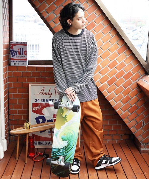 ８(eight)（エイト）の「ボーダーロングTシャツ（Tシャツ/カットソー・メンズ・ホワイト系その他/ホワイト系その他2/ホワイト系その他3・MEDIUM/LARGE）」の5枚目の写真