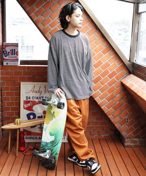 ８(eight)（エイト）の「ボーダーロングTシャツ（Tシャツ/カットソー・メンズ・ホワイト系その他/ホワイト系その他2/ホワイト系その他3・MEDIUM/LARGE）」の11枚目の写真