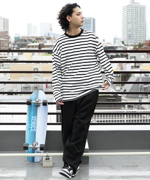 ８(eight)（エイト）の「ボーダーロングTシャツ（Tシャツ/カットソー・メンズ・ホワイト系その他/ホワイト系その他2/ホワイト系その他3・MEDIUM/LARGE）」の18枚目の写真