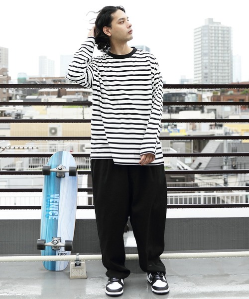 ８(eight)（エイト）の「ボーダーロングTシャツ（Tシャツ/カットソー・メンズ・ホワイト系その他/ホワイト系その他2/ホワイト系その他3・MEDIUM/LARGE）」の12枚目の写真