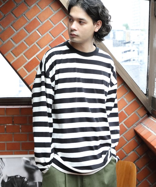 ８(eight)（エイト）の「ボーダーロングTシャツ（Tシャツ/カットソー・メンズ・ホワイト系その他/ホワイト系その他2/ホワイト系その他3・MEDIUM/LARGE）」の7枚目の写真