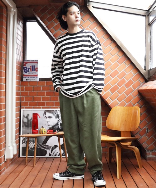 ８(eight)（エイト）の「ボーダーロングTシャツ（Tシャツ/カットソー・メンズ・ホワイト系その他/ホワイト系その他2/ホワイト系その他3・MEDIUM/LARGE）」の8枚目の写真