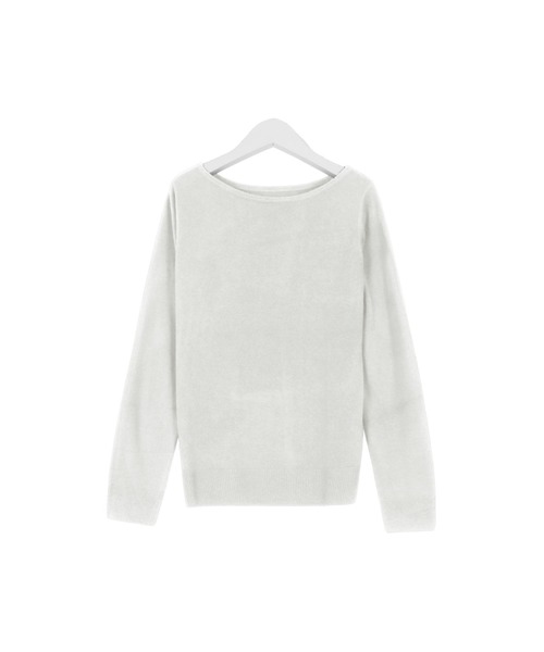 KOBE LETTUCE（コウベレタス）の「[ 選べるネックタイプ ] カシミアタッチ 洗えるUVカットスフレニット（ニット/セーター・レディース・グリーン/チャコール/ホワイト系1/ネイビー/パープル系2/ホワイト系/グレー系1/グレー系/ベージュ系3/ベージュ系2/グレイッシュベージュ/ブラック系1/アイボリー/グリーン系1/グリーン系/ライトベージュ/ボルドー/ブラック系/ブラック/パープル系/ネイビー系1/ベージュ系1/ネイビー系/ベージュ系/パープル系1/ブルー系/ワイン系/ブルー/ワイン系1/ブルー系1/オレンジ系1/オレンジ系2/オレンジ系/サックスブルー系/パープル系3/イエロー/ブルー系2/ミント/グリーン系3/ブルー系4/ピンク系2/ピンク系/ブルー系3/ピンク系1/グリーン系2/ブルー系6/ライトグレー系1/ブルー系5/ライトグレー系/ロイヤルブルー/ライトグレー・M/M2/M1/L2/L1/L）」の10枚目の写真