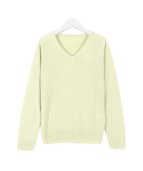 KOBE LETTUCE（コウベレタス）の「[ 選べるネックタイプ ] カシミアタッチ 洗えるUVカットスフレニット（ニット/セーター・レディース・グリーン/チャコール/ホワイト系1/ネイビー/パープル系2/ホワイト系/グレー系1/グレー系/ベージュ系3/ベージュ系2/グレイッシュベージュ/ブラック系1/アイボリー/グリーン系1/グリーン系/ライトベージュ/ボルドー/ブラック系/ブラック/パープル系/ネイビー系1/ベージュ系1/ネイビー系/ベージュ系/パープル系1/ブルー系/ワイン系/ブルー/ワイン系1/ブルー系1/オレンジ系1/オレンジ系2/オレンジ系/サックスブルー系/パープル系3/イエロー/ブルー系2/ミント/グリーン系3/ブルー系4/ピンク系2/ピンク系/ブルー系3/ピンク系1/グリーン系2/ブルー系6/ライトグレー系1/ブルー系5/ライトグレー系/ロイヤルブルー/ライトグレー・M/M2/M1/L2/L1/L）」の20枚目の写真