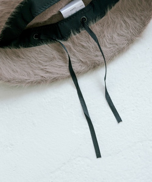 OLIVE des OLIVE（オリーブデオリーブ）の「シャギークロ―シュハット（ハット・レディース・オフホワイト/グレイッシュベージュ・FREE）」の7枚目の写真