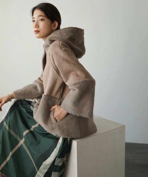 Bou Jeloud キルティング切替フェイクファーコートゆったりめ新品 楽天市場】ファーコート メンズ ファー コート 毛皮コート