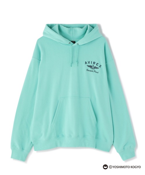 AVIREX（アヴィレックス）の「《CHOCOLATE PLANET × AVIREX》SPECIAL PULLOVER HOODIE / チョコレートプラネット（パーカー・メンズ・ホワイト/ブラック/ミント・M/L/XXL/XL）」の3枚目の写真
