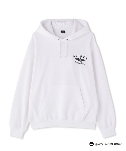 AVIREX（アヴィレックス）の「《CHOCOLATE PLANET × AVIREX》SPECIAL PULLOVER HOODIE / チョコレートプラネット（パーカー・メンズ・ホワイト/ブラック/ミント・M/L/XXL/XL）」の8枚目の写真