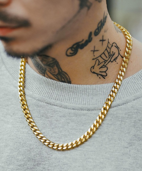 Subciety（サブサエティ）の「FLAT CURB CHAIN NECKLACE（ネックレス 