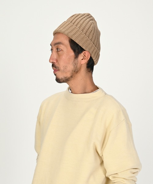 45R(フォーティファイブアール)の「ニットキャップ(ニットキャップ/ビーニー・レディース・ネイビー/カーキ・FREE)」の4枚目の写真