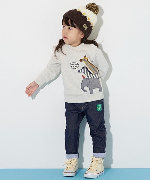 kladskap（クレードスコープ）の「裾折り返しロング丈テーパードパンツ（その他パンツ・キッズ・ネイビー/カーキ/ブラック・130cm/120cm/90cm/80ｃｍ/110cm/100cm）」の3枚目の写真