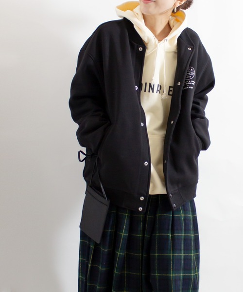 ALL ORDINARIES(オールオーディナリーズ)の「Trippers Solo スウェットスナップジャケット(裏起毛)(カーディガン/ボレロ・レディース・ブラック・L/M)」の14枚目の写真