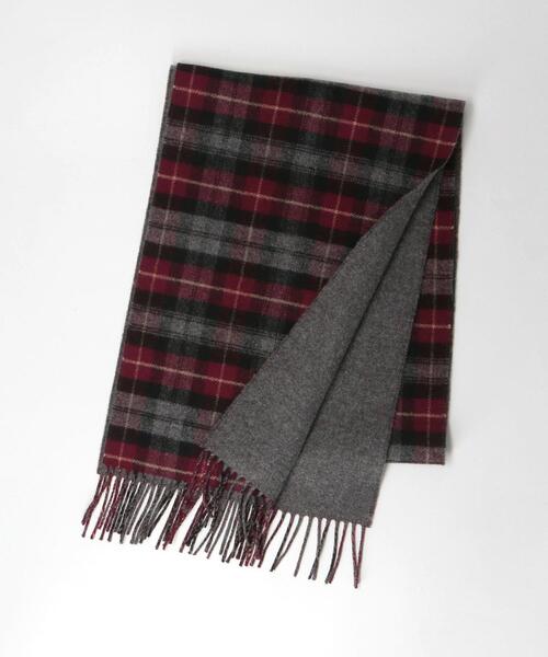 Johnstons of Elgin（ジョンストンズオブエルガン）の「＜JOHNSTONS×green label relaxing＞ウール/カシミヤ マフラー（マフラー・メンズ・ダークブラウン/ブラック/ダークグレー/ネイビー・FREE）」の3枚目の写真