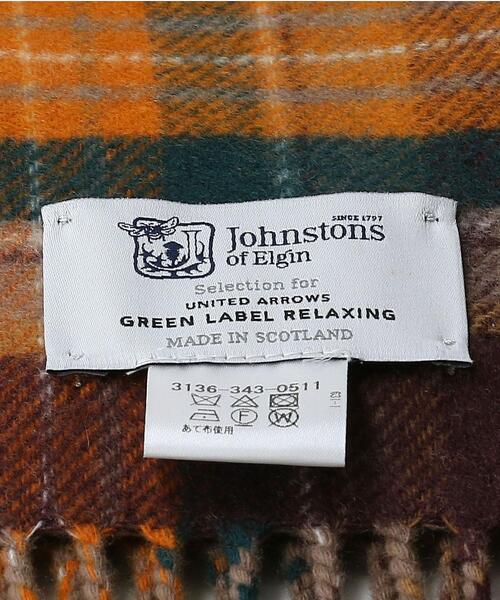 Johnstons of Elgin（ジョンストンズオブエルガン）の「＜JOHNSTONS×green label relaxing＞ウール/カシミヤ マフラー（マフラー・メンズ・ダークブラウン/ブラック/ダークグレー/ネイビー・FREE）」の8枚目の写真