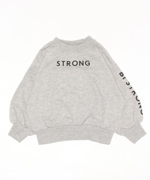 ALPHA LABEL（アルファーレーベル）の「STRONG LOGO WIDE　SWEAT SHIRT（スウェット・キッズ・ミント/ネイビー/グレー/ブラウン/ブラック・140/150/110/90/130/120/100）」の3枚目の写真