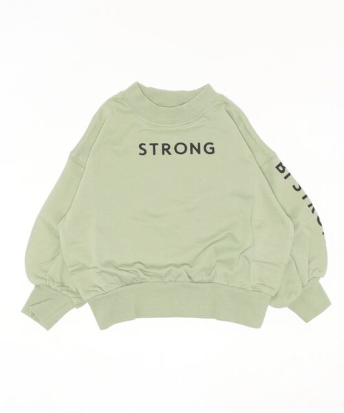 ALPHA LABEL（アルファーレーベル）の「STRONG LOGO WIDE　SWEAT SHIRT（スウェット・キッズ・ミント/ネイビー/グレー/ブラウン/ブラック・140/150/110/90/130/120/100）」の5枚目の写真