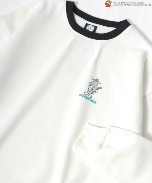Tom＆Jerry（トムアンドジェリー）の「TOM and JERRY/トムとジェリー オーバーサイズ スウェット レディース メンズ トレーナー（スウェット・レディース・グレー系その他/ホワイト/ホワイト系その他2/ホワイト系その他3/ブラック系その他2/ブラック系その他4/ブラック系その他5/ブラック系その他/アッシュグレー/ホワイト系その他/ブラック系その他3・M/L）」の5枚目の写真