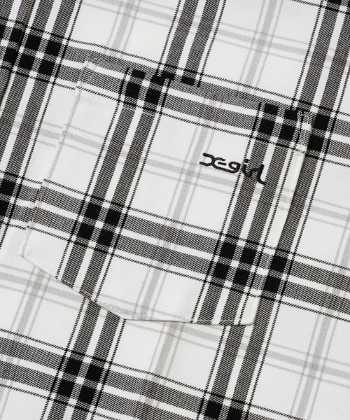 X-girl（エックスガール）の「PLAID SHIRT（シャツ/ブラウス・レディース・ホワイト/グリーン/イエロー・S/M）」の11枚目の写真