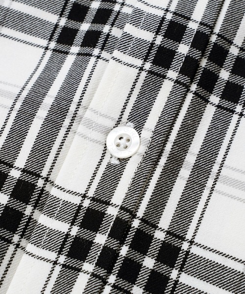 X-girl（エックスガール）の「PLAID SHIRT（シャツ/ブラウス・レディース・ホワイト/グリーン/イエロー・S/M）」の12枚目の写真