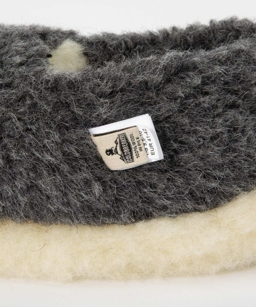 COLD BREAKER(コールドブレーカー)の「Coldbreaker SIBERIAN SLIPPERS コールドブレイカー シベリアン ウールパイル ルームシューズ スリッパ(サンダル・レディース・グレー/ベージュ/ブラウン/ブラウン系/カーキオリーブ・37/39/41/43)」の10枚目の写真