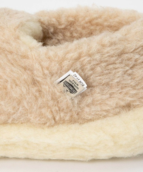 COLD BREAKER(コールドブレーカー)の「Coldbreaker SIBERIAN SLIPPERS コールドブレイカー シベリアン ウールパイル ルームシューズ スリッパ(サンダル・レディース・グレー/ベージュ/ブラウン/ブラウン系/カーキオリーブ・37/39/41/43)」の11枚目の写真