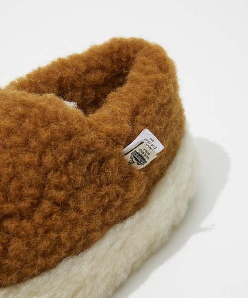 COLD BREAKER(コールドブレーカー)の「Coldbreaker SIBERIAN SLIPPERS コールドブレイカー シベリアン ウールパイル ルームシューズ スリッパ(サンダル・レディース・グレー/ベージュ/ブラウン/ブラウン系/カーキオリーブ・37/39/41/43)」の14枚目の写真