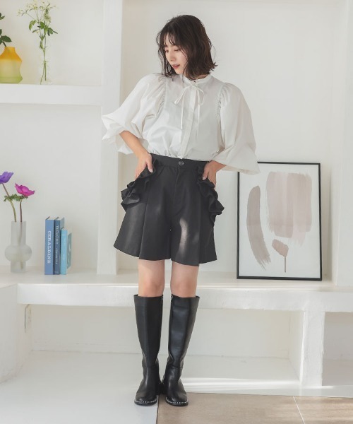 DONOBAN（ドノバン）の「ポケットフリルショートパンツ（その他パンツ