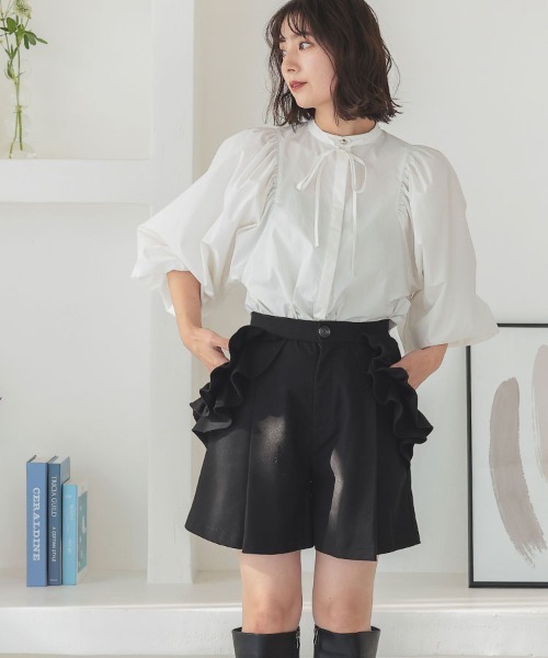 DONOBAN（ドノバン）の「ポケットフリルショートパンツ（その他パンツ