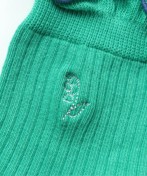 BREEZE（ブリーズ）の「お花刺繍ワンポイントソックス（ソックス/靴下・キッズ・イエロー/グリーン/ピンク・18/15 /21）」の8枚目の写真