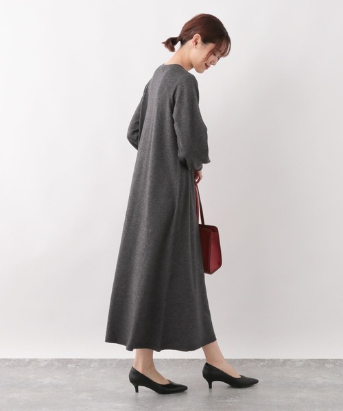GLOBAL WORK(グローバルワーク)の「ニットSETUPワンピース/MATINEE LINE/124287(ワンピース・レディース・チャコールグレー/ブラック/ブラウン系その他6・FREE)」の13枚目の写真