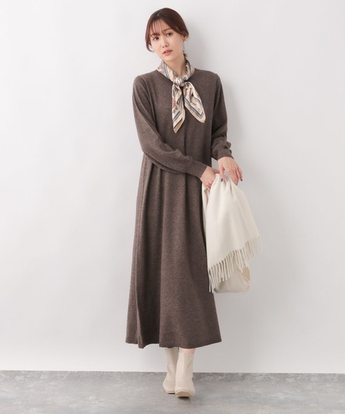 GLOBAL WORK(グローバルワーク)の「ニットSETUPワンピース/MATINEE LINE/124287(ワンピース・レディース・チャコールグレー/ブラック/ブラウン系その他6・FREE)」の17枚目の写真